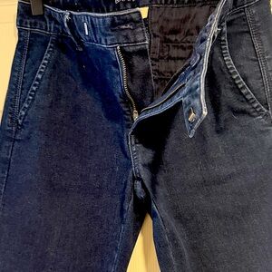 Banana Republic dark denim trouser jeans mid rise